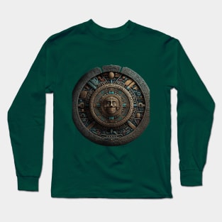 Aztec or Mayan Calendar Maya Men Women Kids Long Sleeve T-Shirt